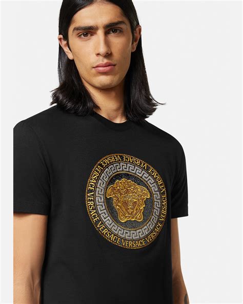 versace medusa tee black